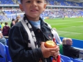 Thomas in the Madejski Stadium, Reading